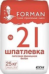 FORMAN №21  Гипсовая шпатлёква для финишного выравнивания поверхности стен и потолков 20кг.