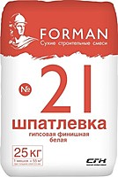FORMAN №21  Гипсовая шпатлёква для финишного выравнивания поверхности стен и потолков 20кг.